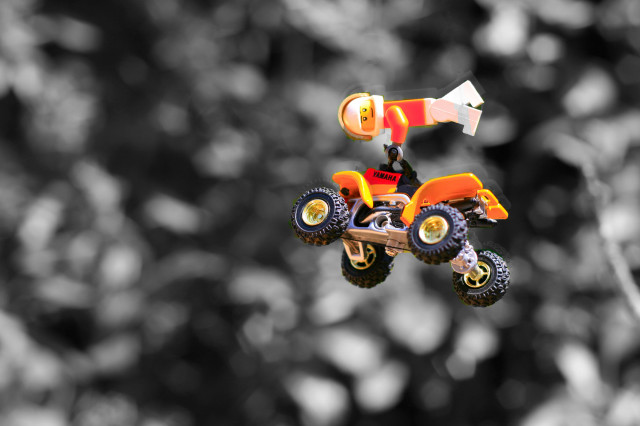 Toy car suspended tree man free wallpaper for desktop - medium preview image