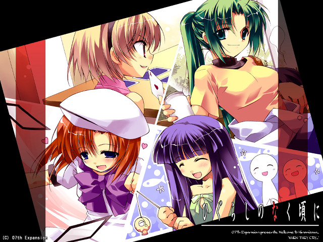 Anime girls hats longhair orpheism free wallpaper for desktop - medium preview image