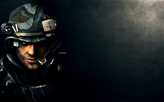 Man helmet cigarette smoking image free wallpaper for desktop - medium preview image