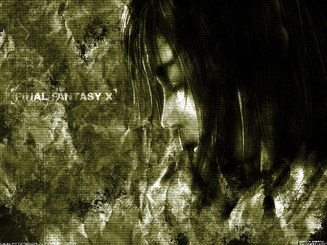 Woman longhair blackshirt finalfantasy grungybackground free wallpaper for desktop - medium preview image