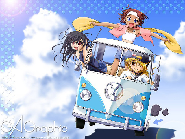 Sky bus group manga girls free wallpaper for desktop - medium preview image