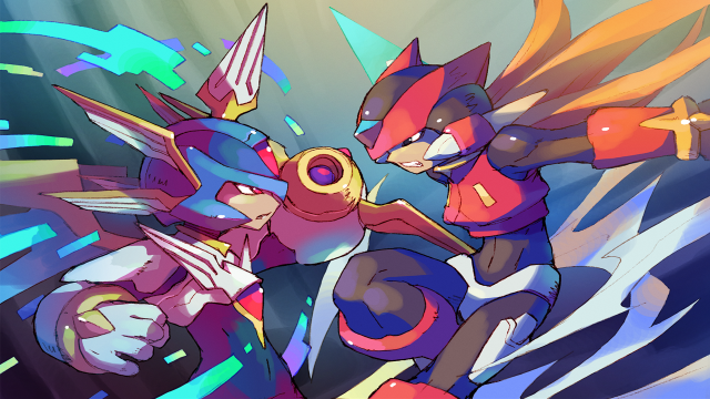 Two boys fighting energy sword free wallpaper for desktop - medium preview image