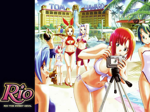 Beach girls bathing suits camera free wallpaper for desktop - medium preview image