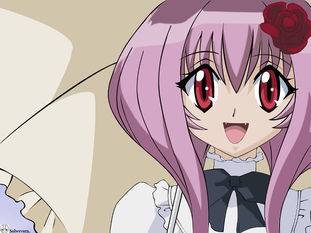 Pink hair flower white dress free wallpaper for desktop - medium preview image