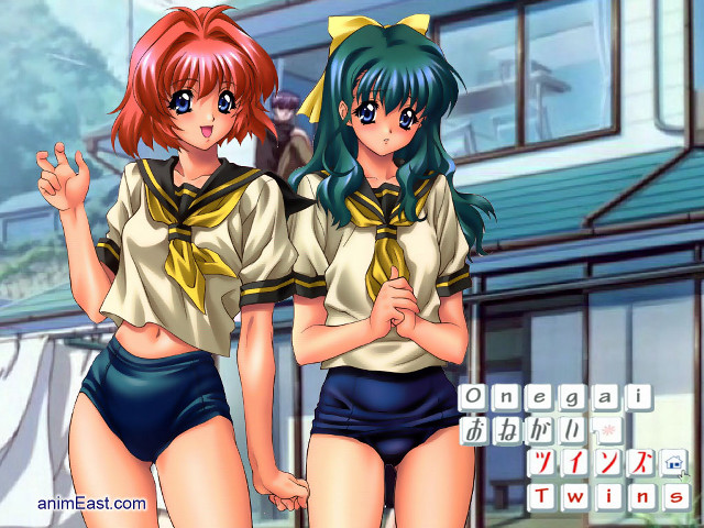 Anime girls swimsuits pool school free wallpaper for desktop - medium preview image