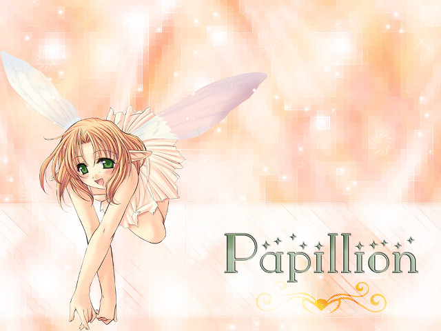 Fairy pink dress wings blonde free wallpaper for desktop - medium preview image