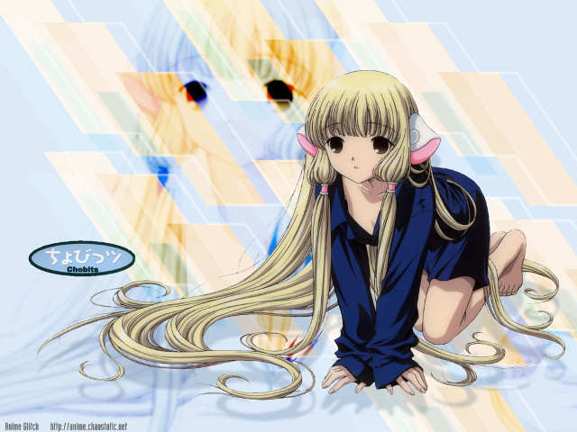 Blonde girl anime bangs twintails free wallpaper for desktop - medium preview image