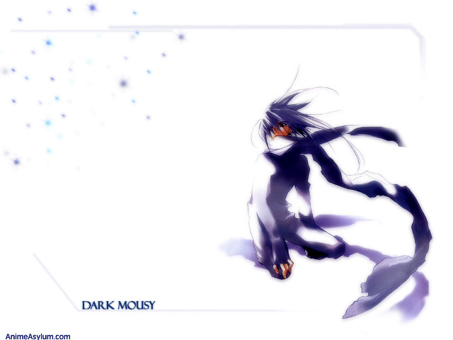 Shadow portrait blueborder snowing anime free wallpaper for desktop - medium preview image