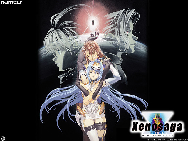 Anime couple hug poster blue free wallpaper for desktop - medium preview image