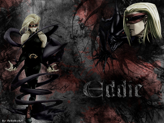 Anime couple gothic eldritch blindfold free wallpaper for desktop - medium preview image
