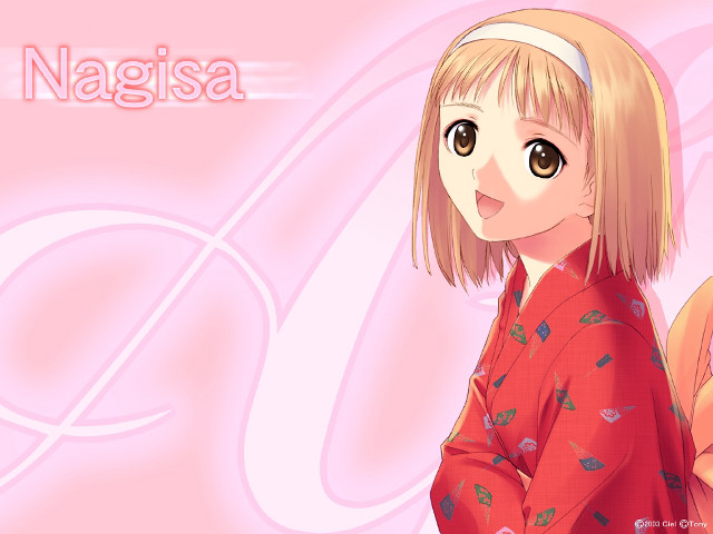 Girl pink background kimono bangs free wallpaper for desktop - medium preview image