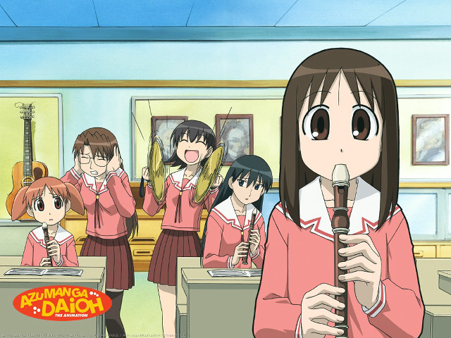 Girl pink uniform microphone classroom free wallpaper for desktop - medium preview image