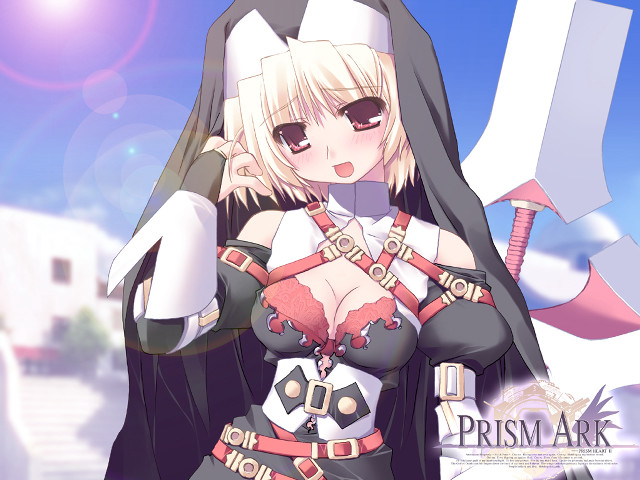 Cosplay woman sword blue sky free wallpaper for desktop - medium preview image