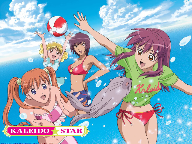 Girls bikinis playing water beach free wallpaper for desktop - medium preview image