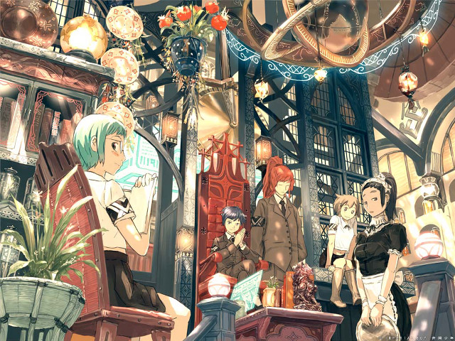 Group people room furniture decorations free wallpaper for desktop - medium preview image