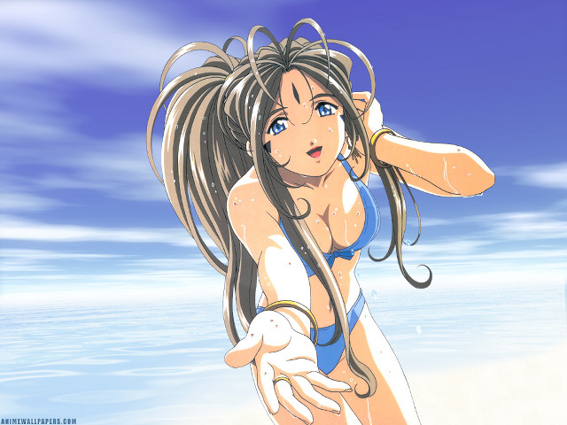 Chizuko yoshida beach bikini anime free wallpaper for desktop - medium preview image