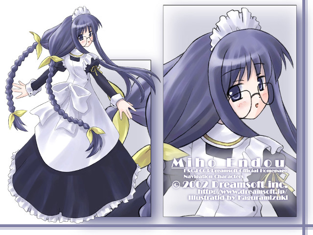 Girl glasses bluehair braid manga free wallpaper for desktop - medium preview image