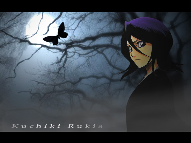 Butterfly girl moon tree gothic free wallpaper for desktop - medium preview image