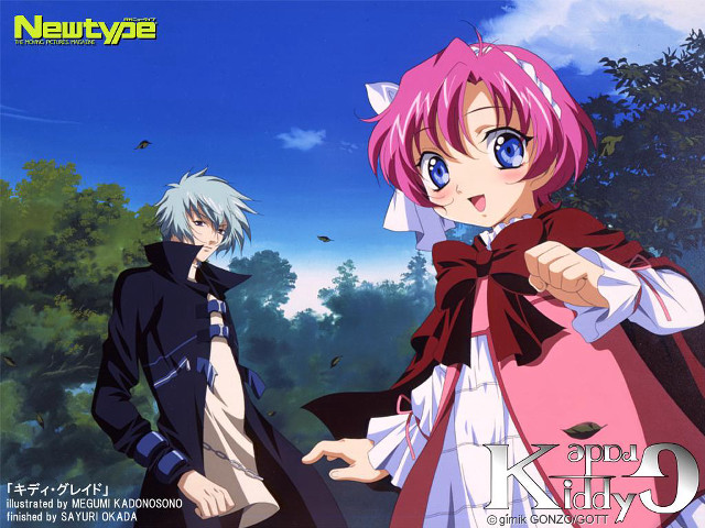 Anime couple forest blue sky free wallpaper for desktop - medium preview image