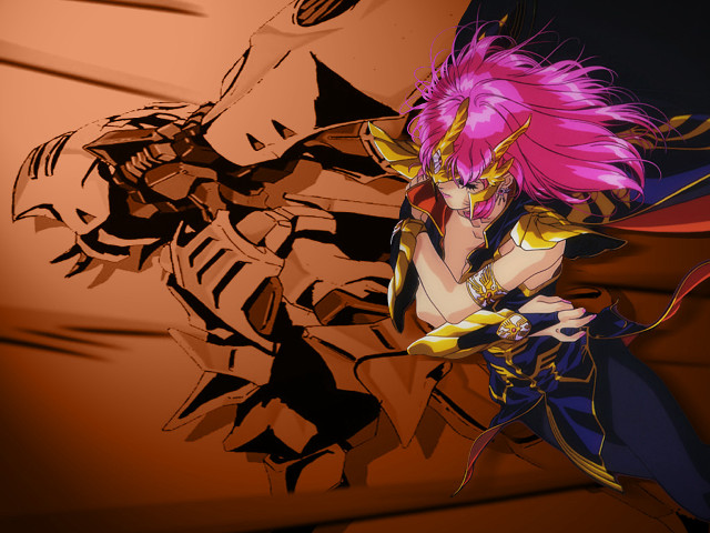 Pink hair sword demon background free wallpaper for desktop - medium preview image