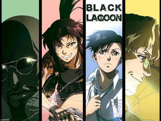 Anime black lagoon characters poster free wallpaper for desktop - medium preview image