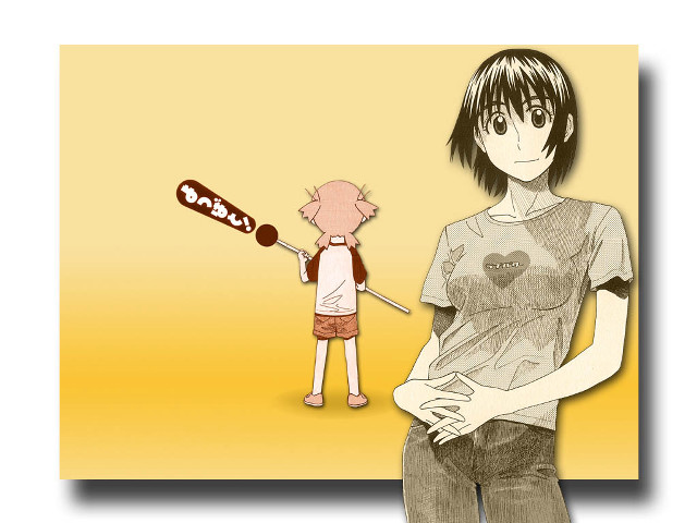 Girl baseballbat drawing holding hands free wallpaper for desktop - medium preview image