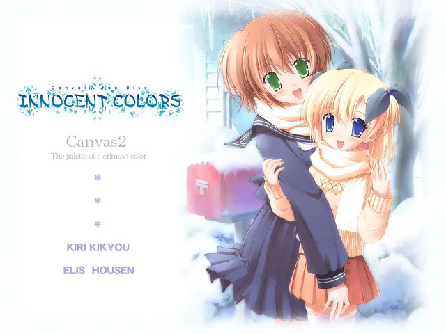 Innocent colors christmas anime snow free wallpaper for desktop - medium preview image