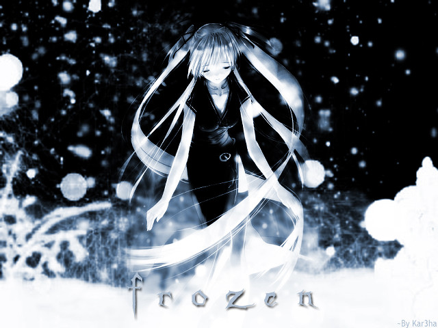 Black dress snow christmas moon free wallpaper for desktop - medium preview image