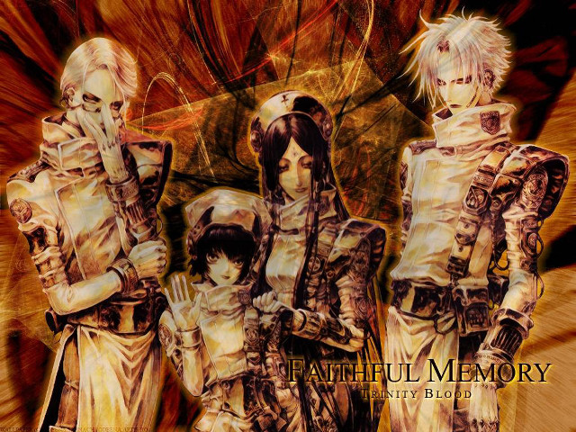 Gothic armor group painting blonde free wallpaper for desktop - medium preview image