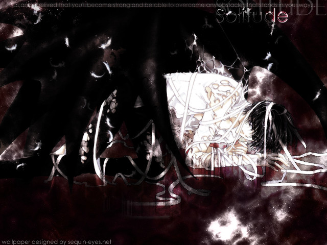 Black white person bed gothic free wallpaper for desktop - medium preview image