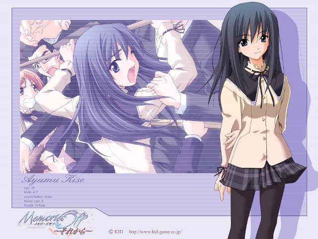 Girl school uniform sword plaid free wallpaper for desktop - medium preview image