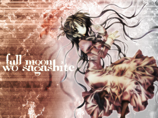 Creepy gothic anime woman fullmoon free wallpaper for desktop - medium preview image