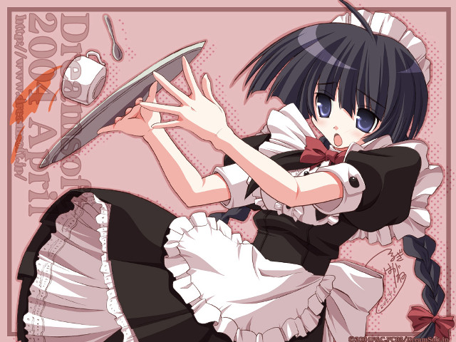 Woman dress knife plate pink free wallpaper for desktop - medium preview image