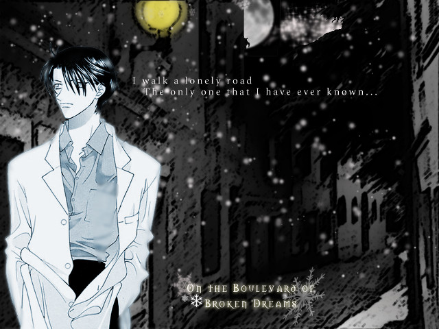 Man in suit clocktower night free wallpaper for desktop - medium preview image