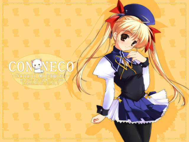 Anime girl blue dress hat #2 free wallpaper for desktop - medium preview image