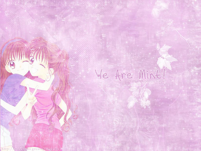 Anime couple hug wisteria snowflakes free wallpaper for desktop - medium preview image