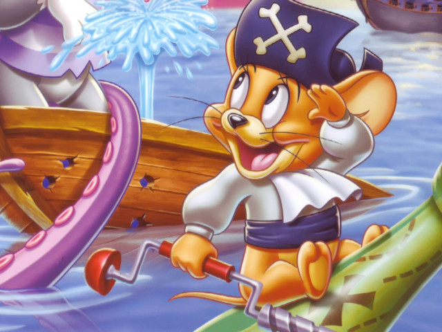 Cartoon mouse pirate hat boat #2 free wallpaper for desktop - medium preview image