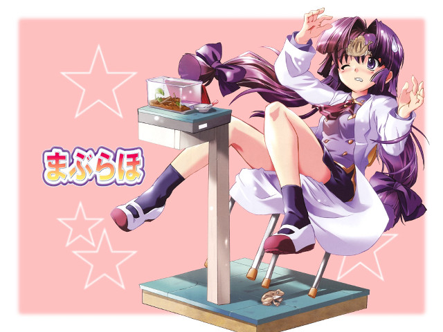 Girl computer star background biscuit free wallpaper for desktop - medium preview image