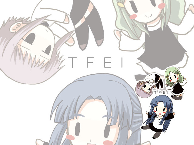 Anime group black hair demon free wallpaper for desktop - medium preview image