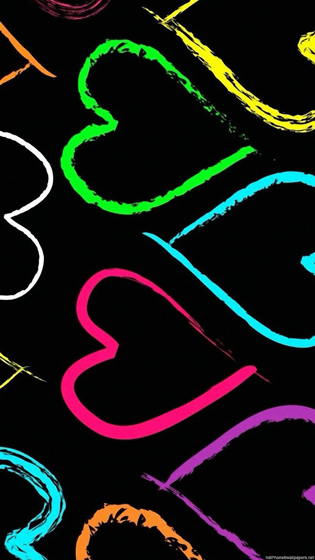 Black background colorful numbers marker free wallpaper for mobile - medium preview image