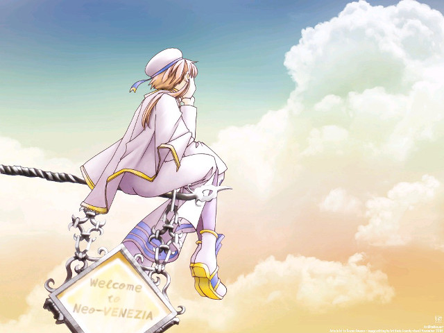 Woman wire welcome sign anime free wallpaper for desktop - medium preview image