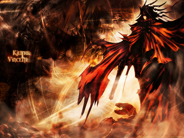 Demonic dragon red wings burning free wallpaper for desktop - medium preview image