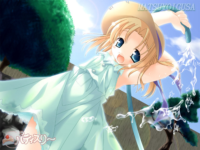 Woman sword white dress tree free wallpaper for desktop - medium preview image