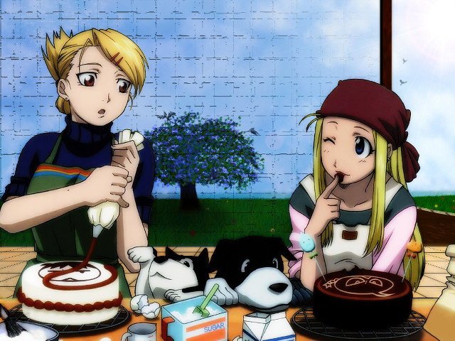 Couple dogs cake pastel cel free wallpaper for desktop - medium preview image