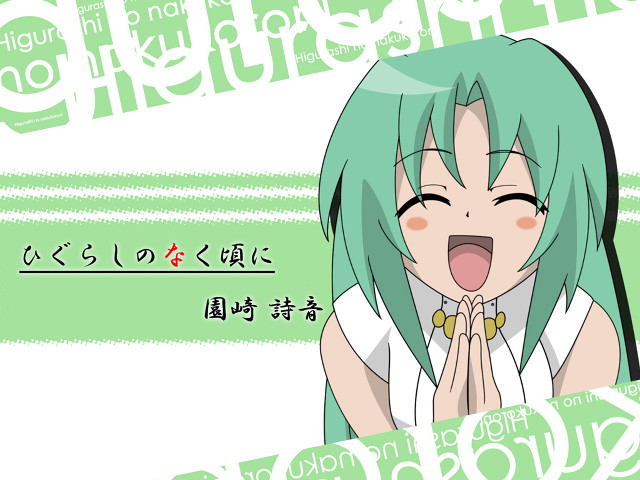 Green hair surprised girl rayonism free wallpaper for desktop - medium preview image