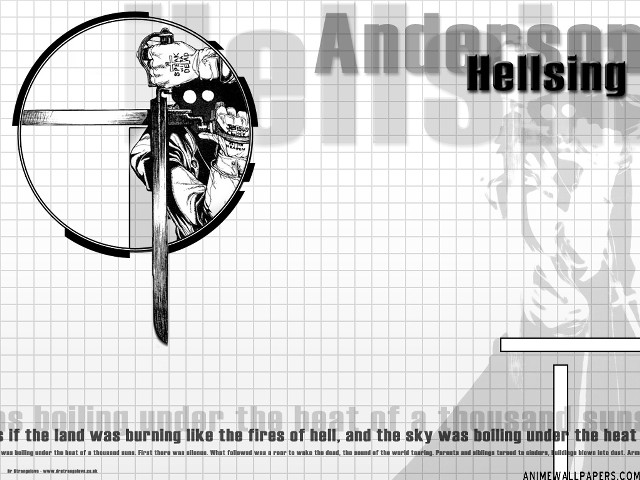 Hellsing analytical art cross gun free wallpaper for desktop - medium preview image