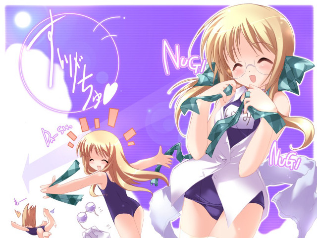 Anime girls siblings blonde ears free wallpaper for desktop - medium preview image