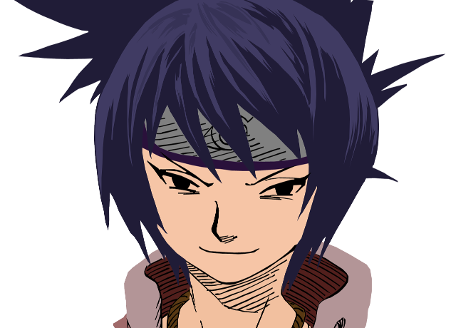 Cartoon shorthair smirk brownjacket bluehair free wallpaper for desktop - medium preview image