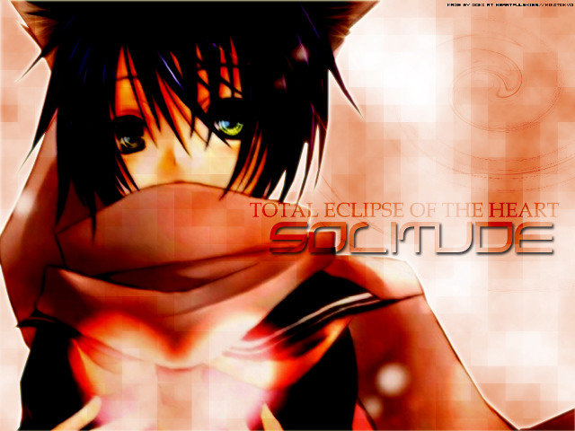 Anime cat scarf english green free wallpaper for desktop - medium preview image