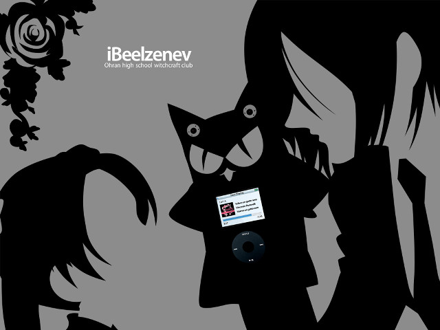 Woman cat man phone flower free wallpaper for desktop - medium preview image